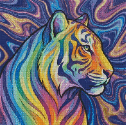 Fire & Ice Tiger © 50x50