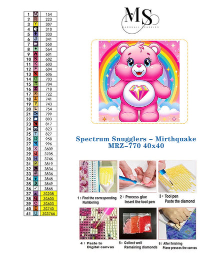 Spectrum Snugglers - Mirthquake © 40x40 - (print to order)