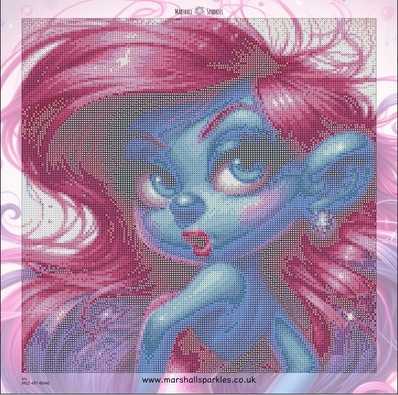Iris ©  40x40 Square Fairy Drills