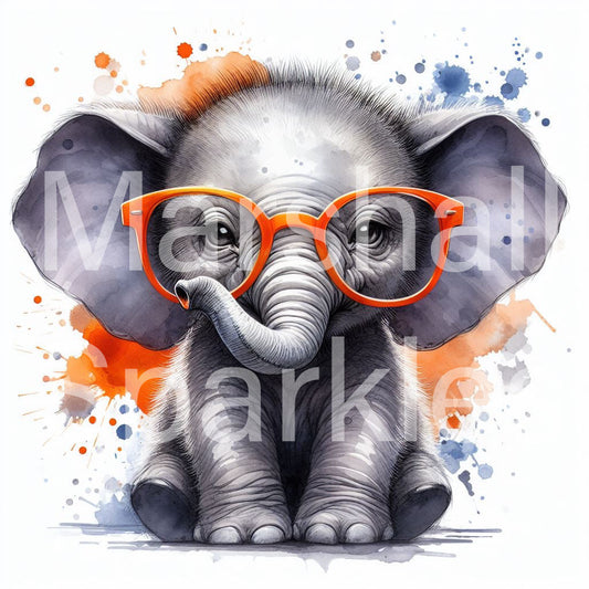 Elephant Splash Glasses © 40x40