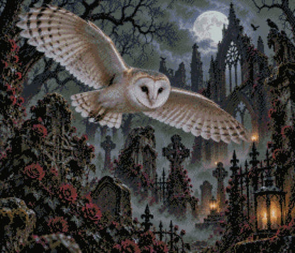 Silent Wings at Midnight © 60x70 by Nat Art Creations
