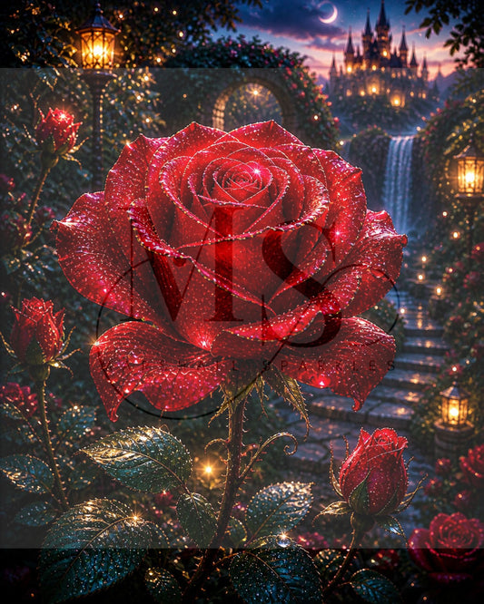Midnight Rose © 60x75 by KT Designs