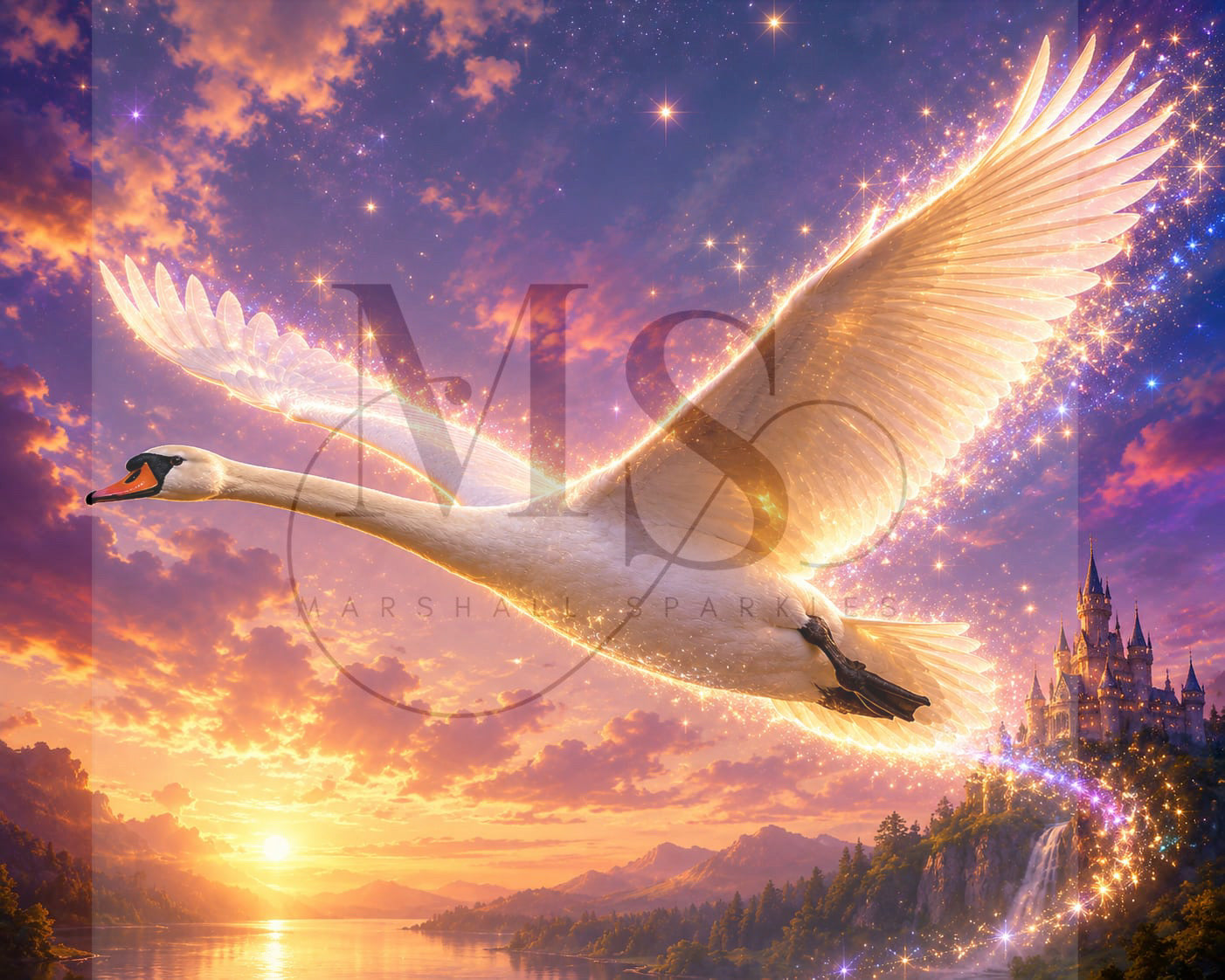 Elegance in Flight © 60x75 by KT Designs