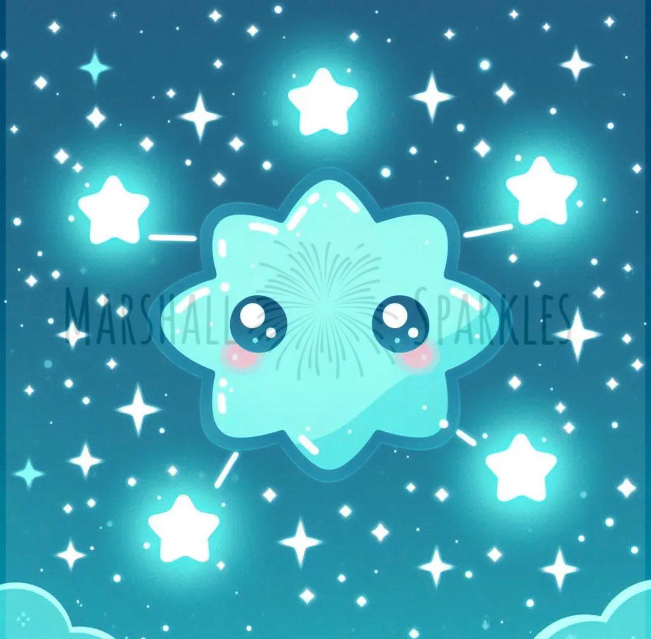 December/Turquoise - Constellation © 40x40