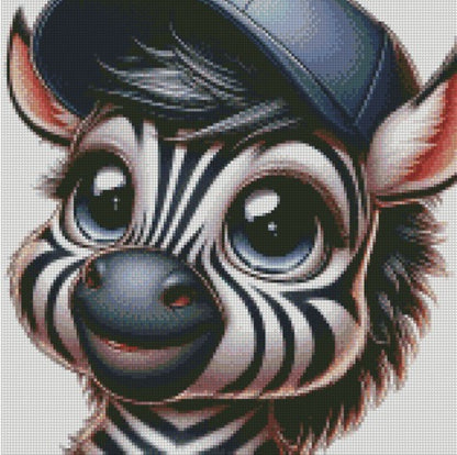 Cap Crew -Zebra © 40x40 - (print to order)