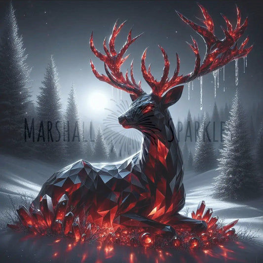 January/Garnet - Totem:Stag © 50x50