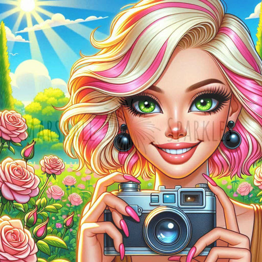 Rose © 50x50 with Fairy by Katie Mayo-Jackson