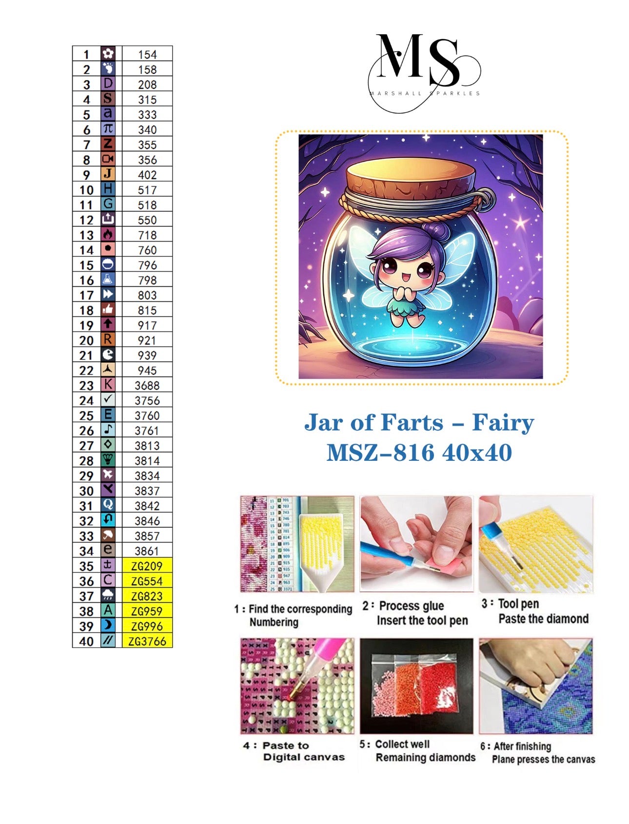 Jar of Farts - Fairy ©  40x40
