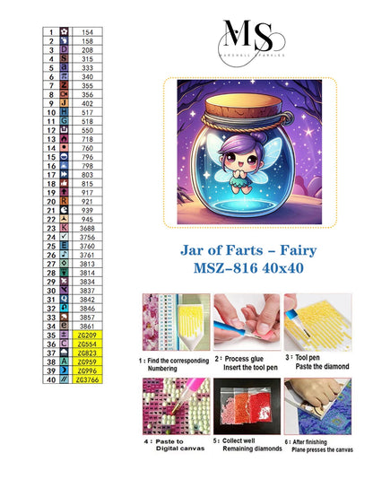Jar of Farts - Fairy ©  40x40