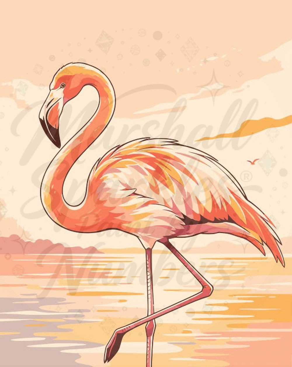 PBN - Flamingo MS028 © 40x50