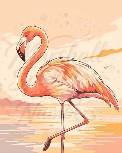 PBN - Flamingo MS028 © 40x50