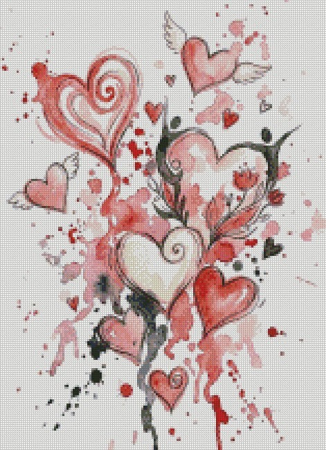 Hearts © 40x55