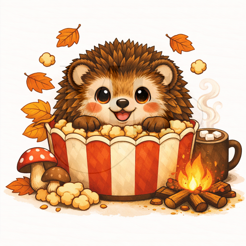 12 Months of Animal Popcorn © 30x30 (12 canvas + free birthday canvas)