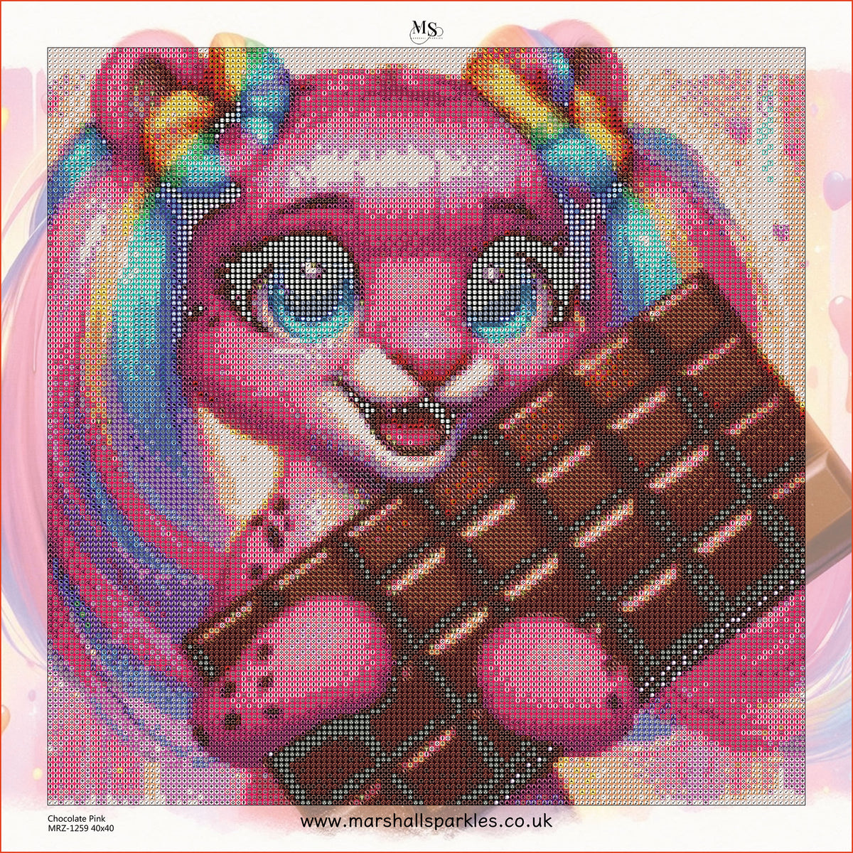 Chocolate Pink © 40x40
