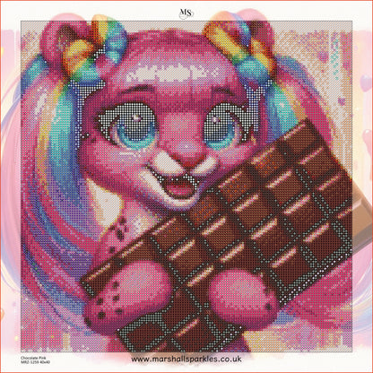 Chocolate Pink © 40x40