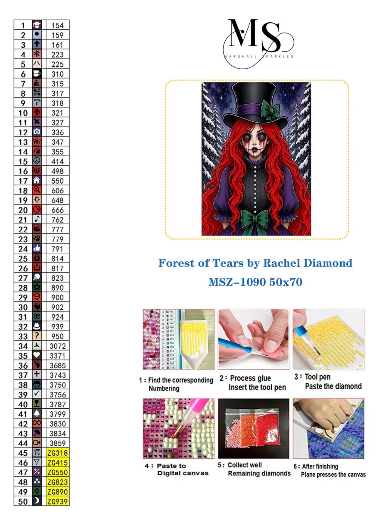 Forest of Tears © 50x70 by Rachel Diamond