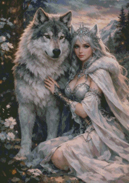 The Wolf Queen © 60x85 by Tally @ NAT Art Creations