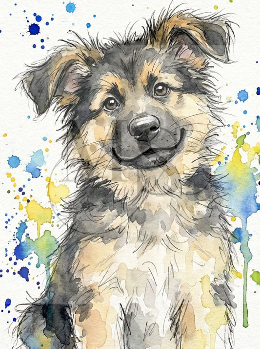 German Shepherd © 40x50 - (print to order)