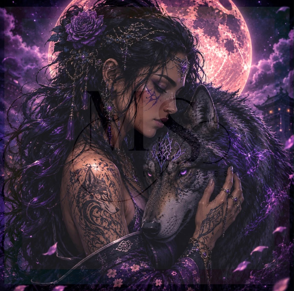Veil of the Moon Wolf © 70x70 by CrazyLone Wolf
