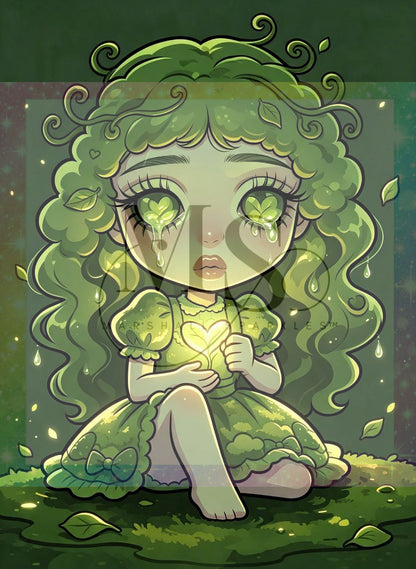 Lunara Leafglow © 50x65 with Neon Drills