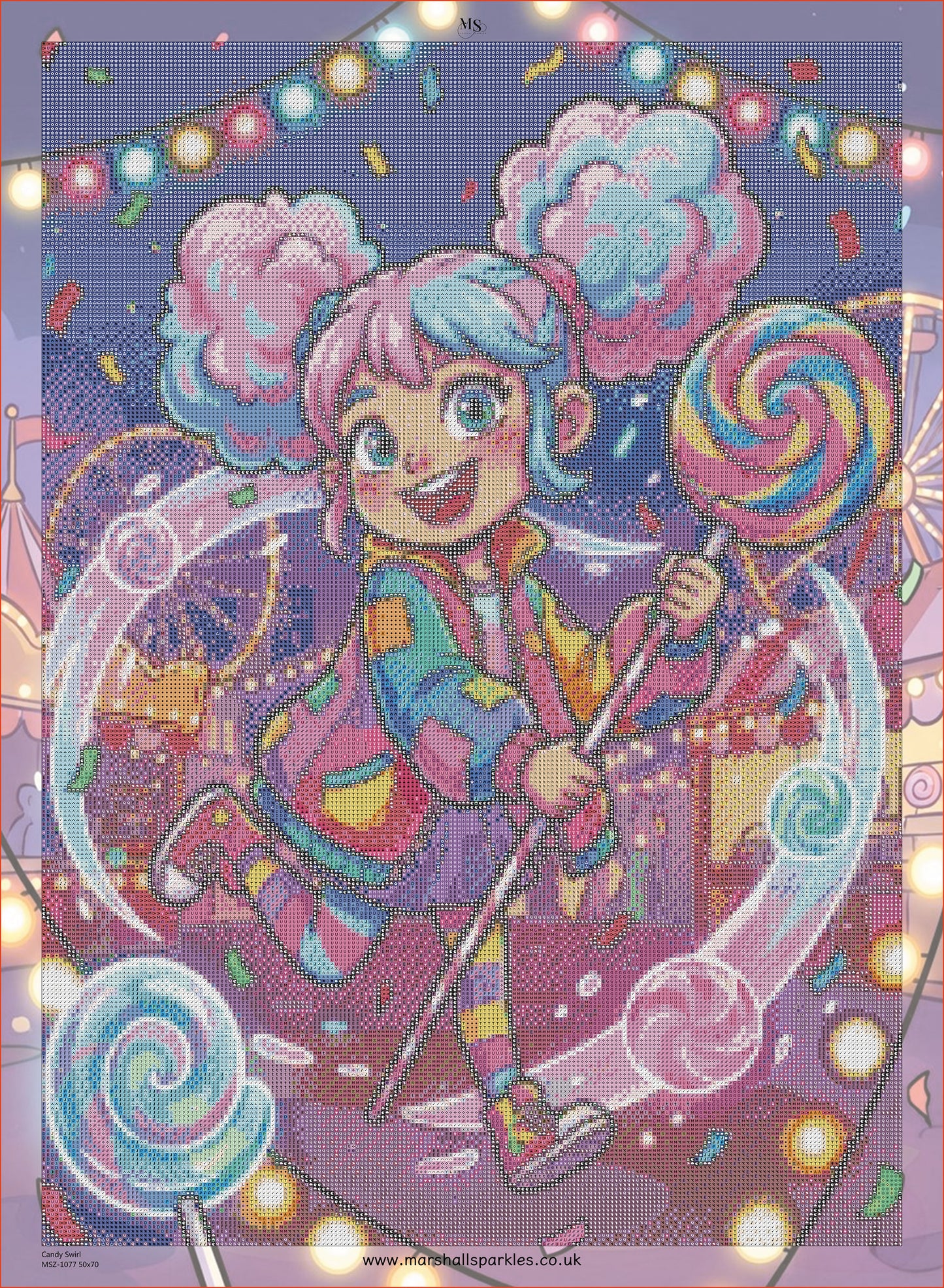 Candy Swirl © 50x70