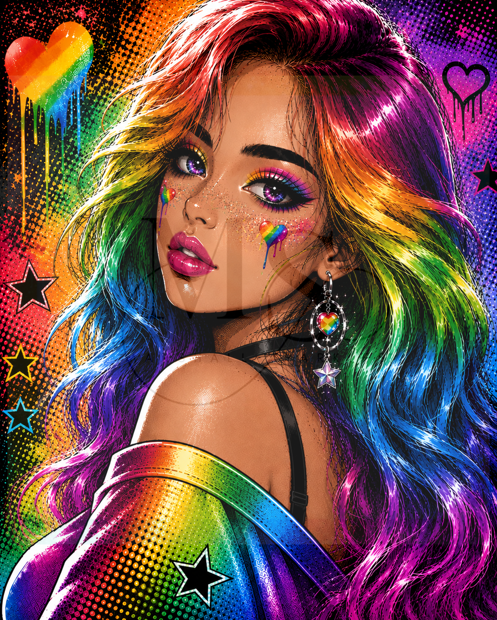 Rainbow Pop © 60x75 by CrazyLoneWolf