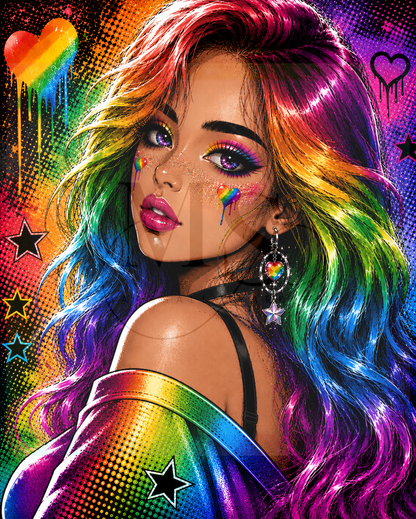 Rainbow Pop © 60x75 by CrazyLoneWolf