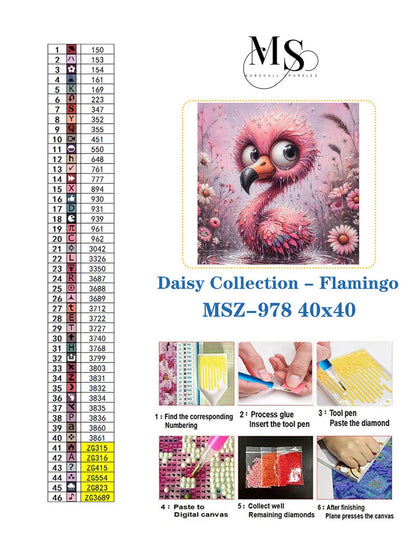 Daisy Collection - Flamingo © 40x40