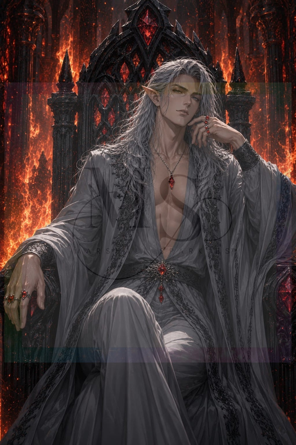 Fire King © 80x120 by Katie Mayo-Jackson