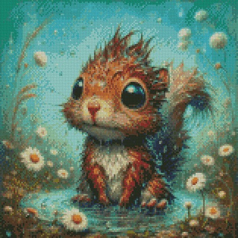 Daisy Collection - Red Squirrel © 40x40