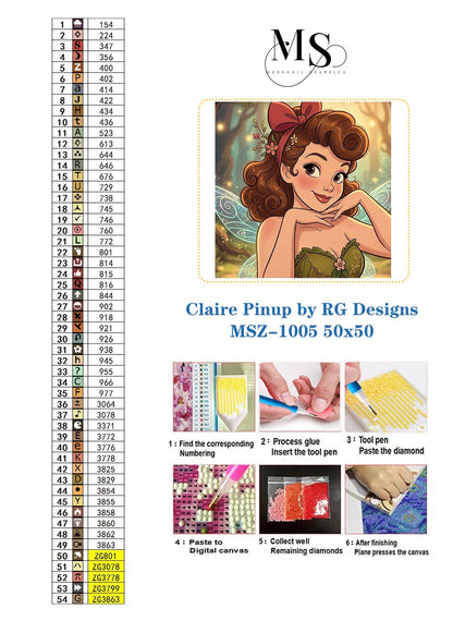 Claire Pinup © 50x50 by RG Designs