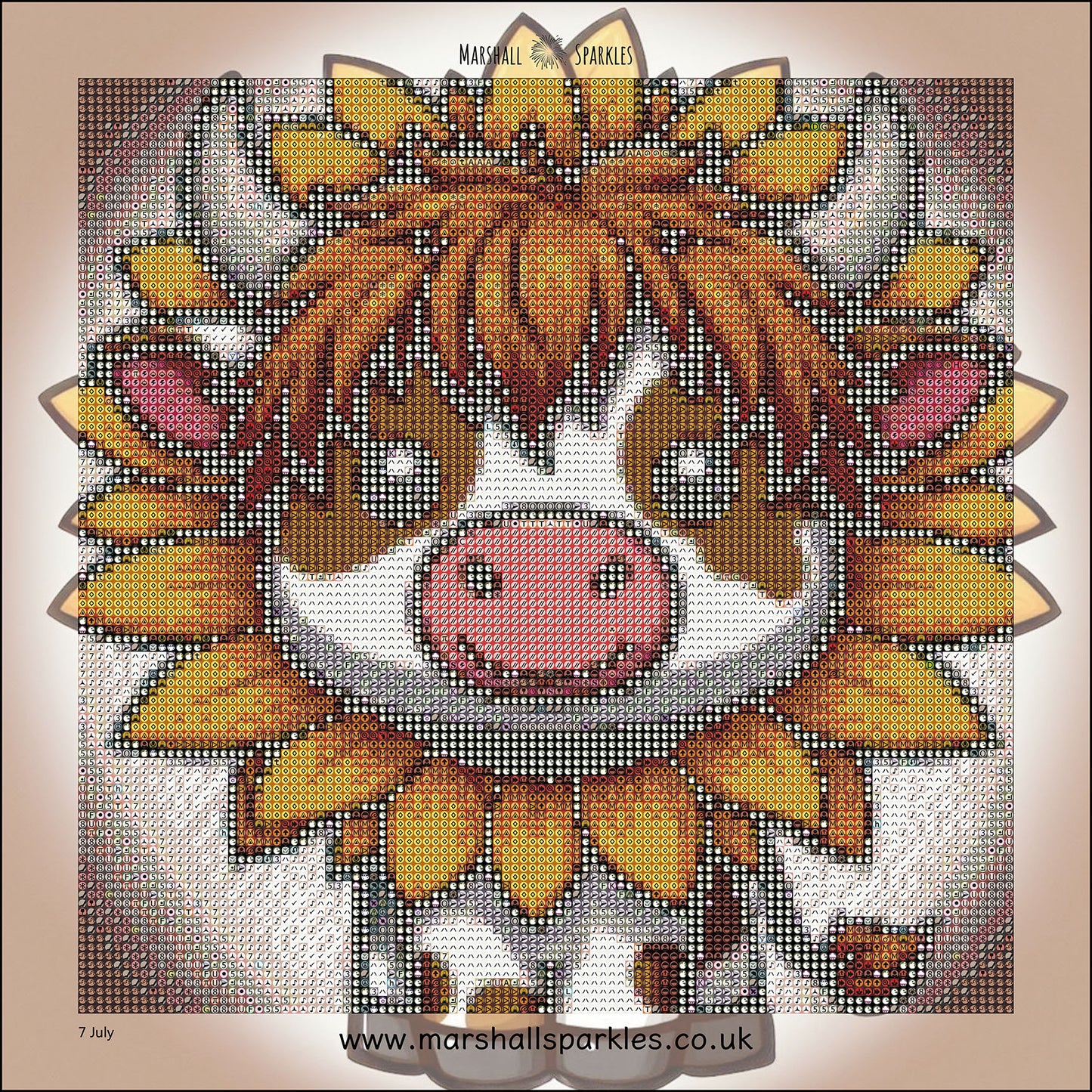 12 Months of Highland Cows © 30x30 free birthday canvas