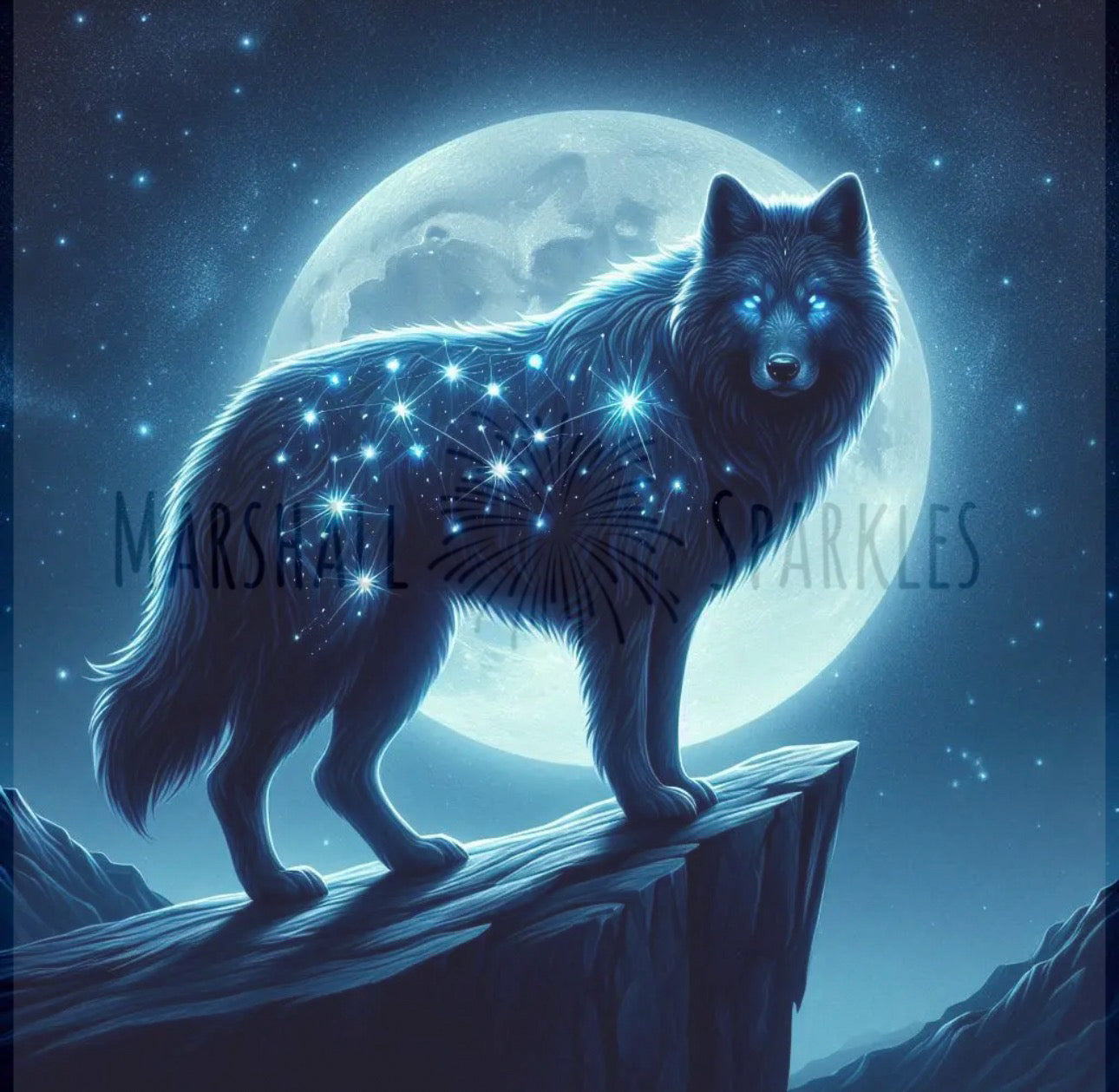 September/Sapphire - Totem:Wolf © 50x50