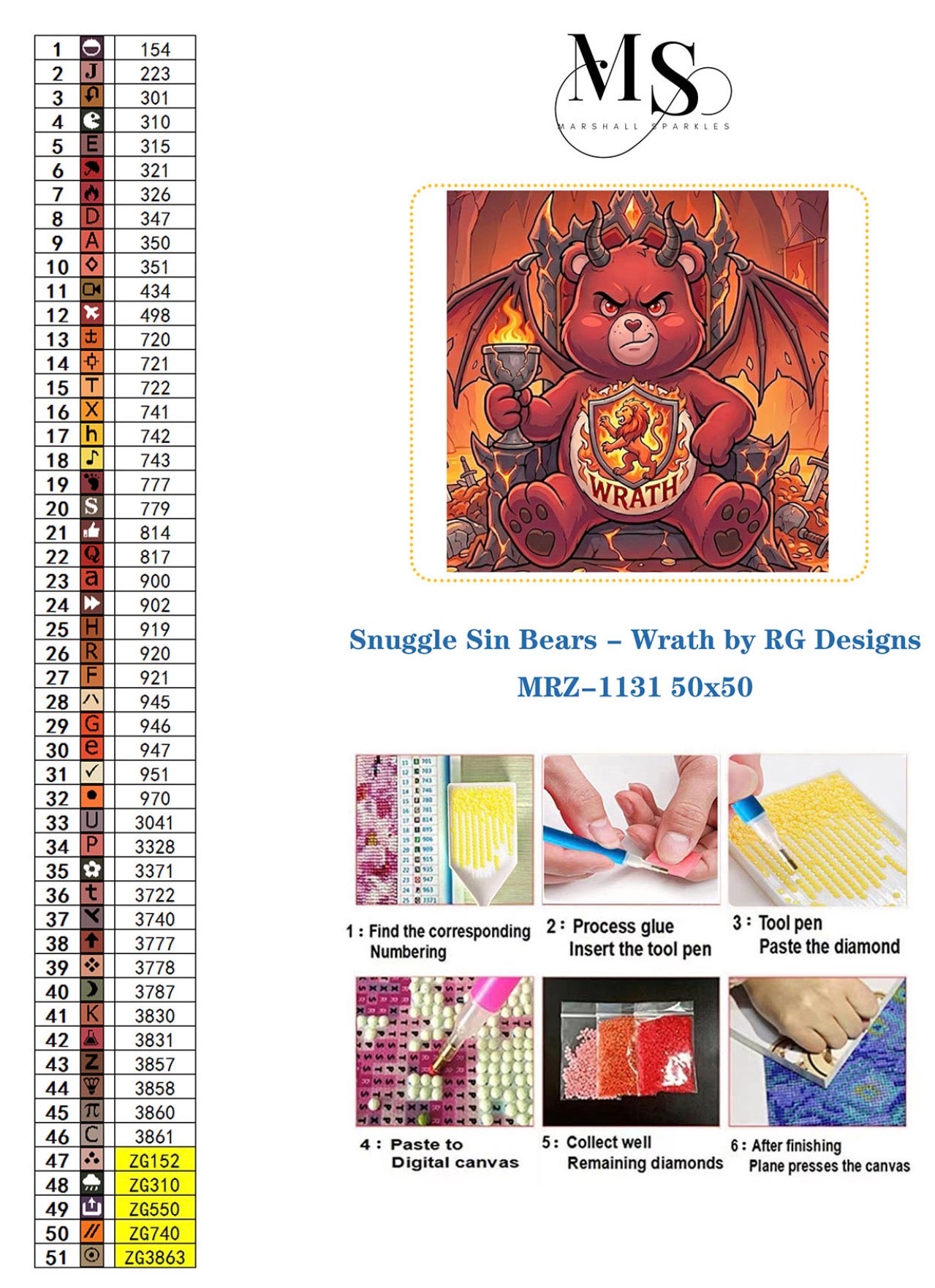 Snuggle Sin Bears - Wrath ©  50x50 by RG Designs