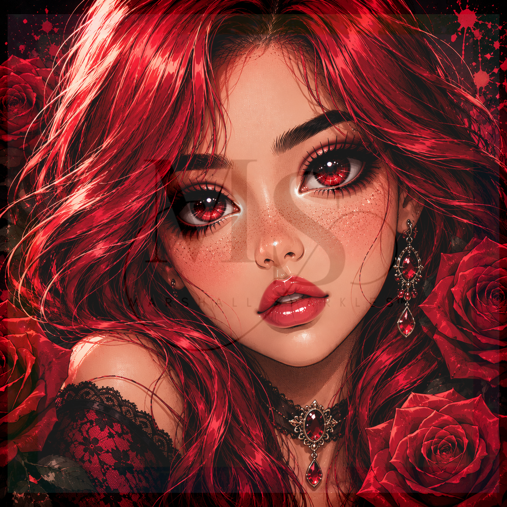 Crimson Rose © 60x60 by CrazyLone Wolf