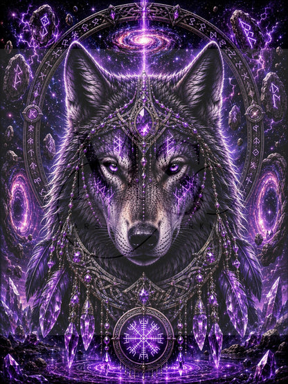 Amethyst Moon Guardian © 60x80 by CrazyLoneWolf