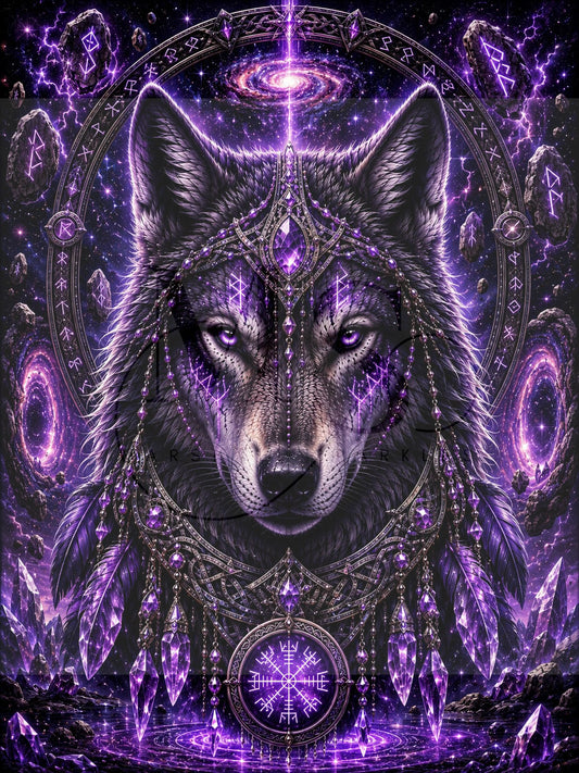 Amethyst Moon Guardian © 60x80 by CrazyLoneWolf