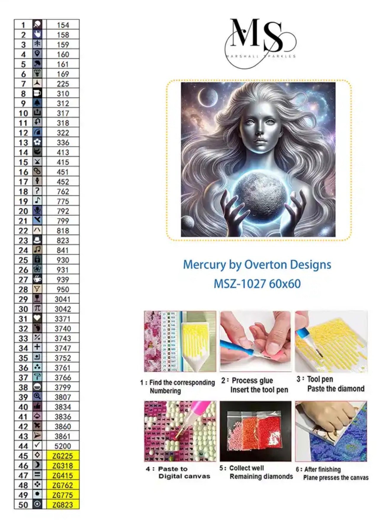 Mercury © by Overton Designs 60x60