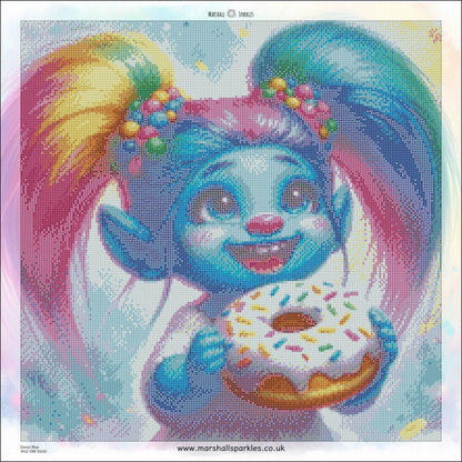 Donut Blue © 50x50 Square Fairy Drill