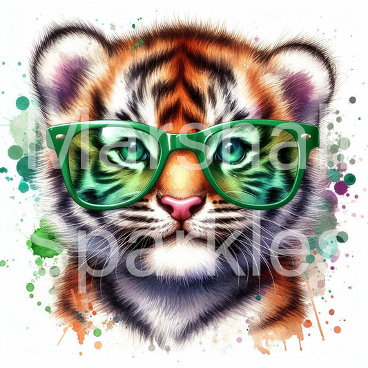 Tiger Splash Glasses © 40x40