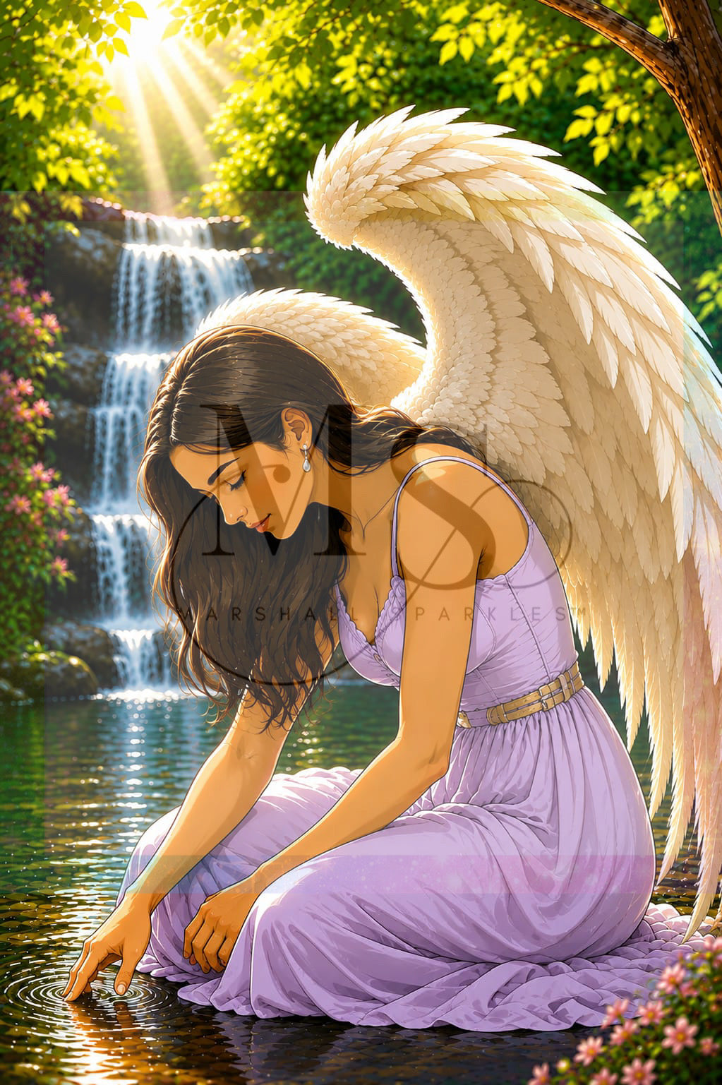 Angel Of The Falls © 60x90 by KT Designs