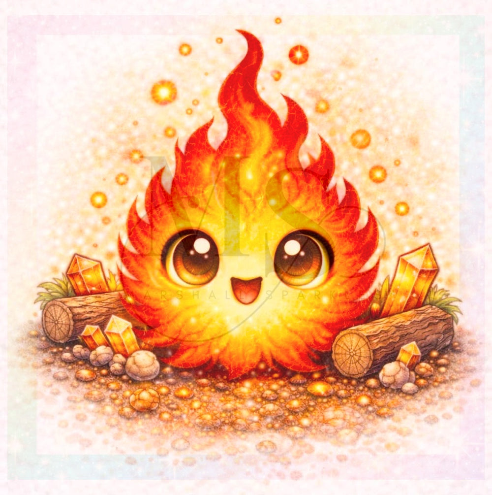 Mini Fire Element © 40x40 by Miss Millicent