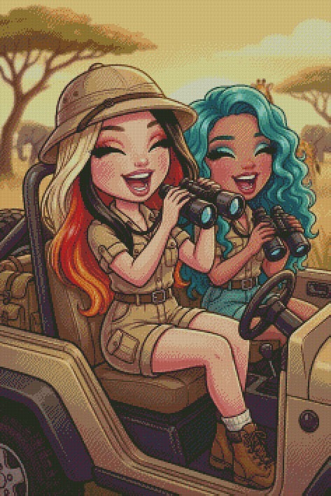 Safari Besties © 60x90