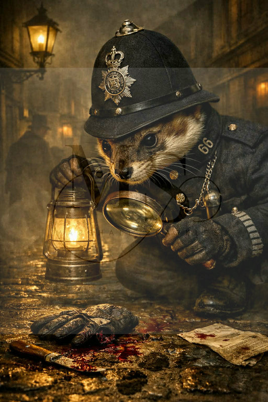 The Curious Case of PC Kyle © 50x75 by NAT Art Creations