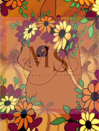 Pumpkin Patch (Hand Drawn) © 40x55 by Rachel Diamond