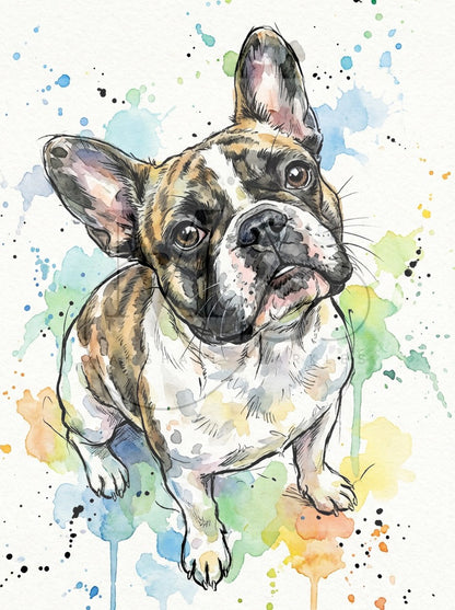 French Bulldog © 40x55