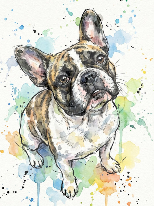 French Bulldog © 40x55