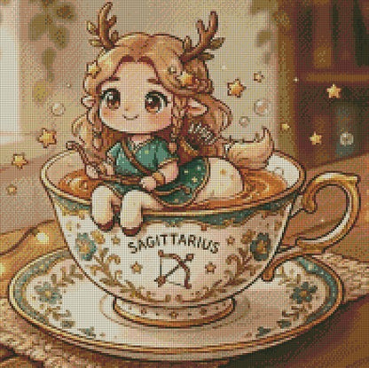 The Teacup Zodiac - Sagittarius © 50x50 by RG Designs