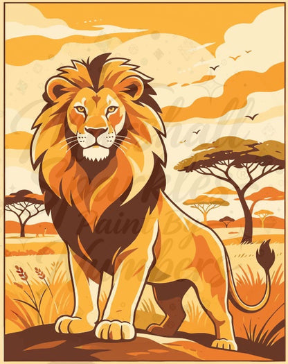 PBN - Lion MS025 © 40x50