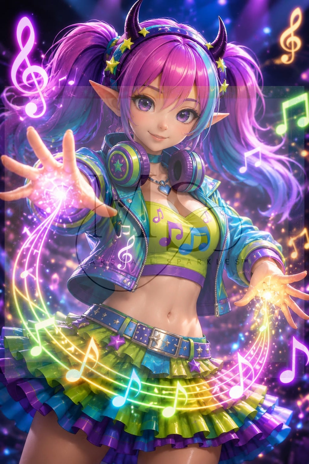 Music is Magic © 60x90 by Miss Millicent
